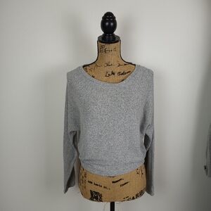 Light Heather Gray Crew Neck Longsleeve Top